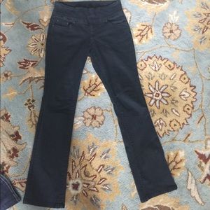 High rise boot leg jeans